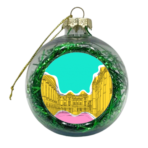 Parliament Square, Edinburgh (Scotland) In Colours - xmas bauble by Adam Regester