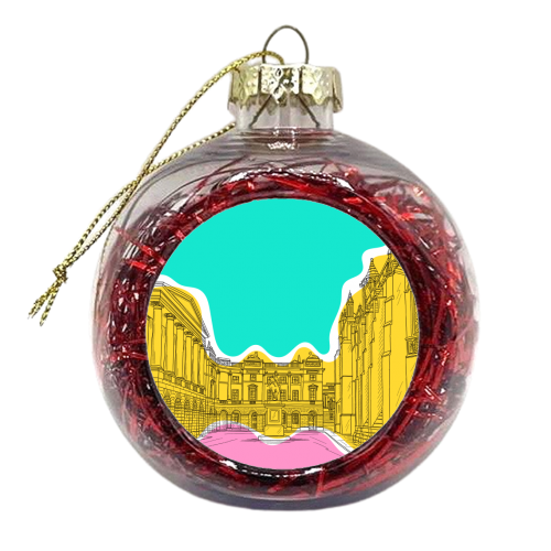 Parliament Square, Edinburgh (Scotland) In Colours - xmas bauble by Adam Regester