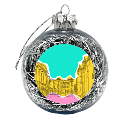 Parliament Square, Edinburgh (Scotland) In Colours - xmas bauble by Adam Regester