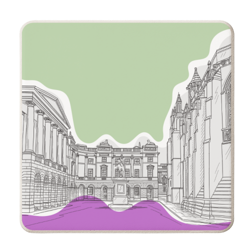Parliament Square, Edinburgh, Scotland - personalised beer coaster by Adam Regester