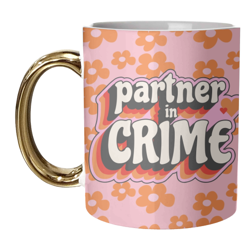 Partner in Crime - unique mug by Lilly Rose