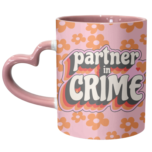 Partner in Crime - unique mug by Lilly Rose