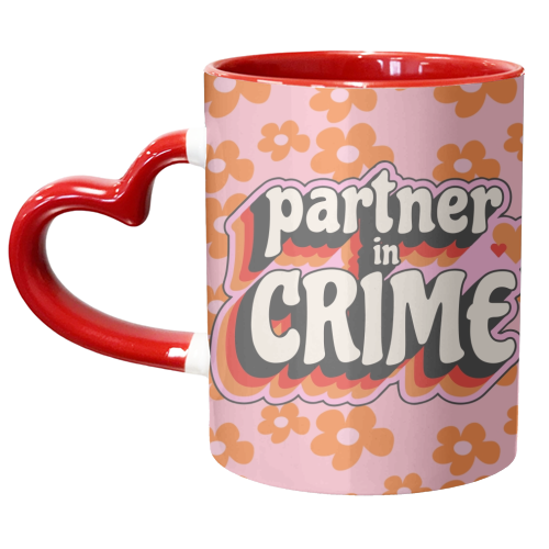 Partner in Crime - unique mug by Lilly Rose