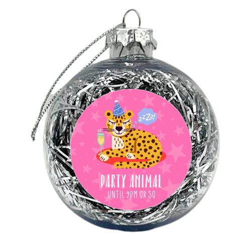 Party Animal - xmas bauble by Claire Atwood
