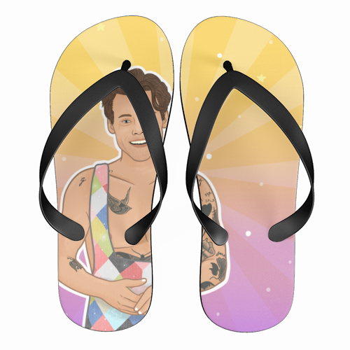 Party in Styles - funny flip flops by Loren Grosvenor