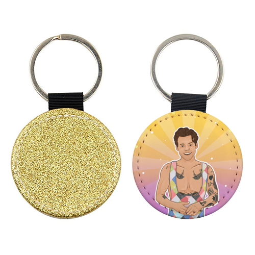 Party in Styles - keyring by Loren Grosvenor