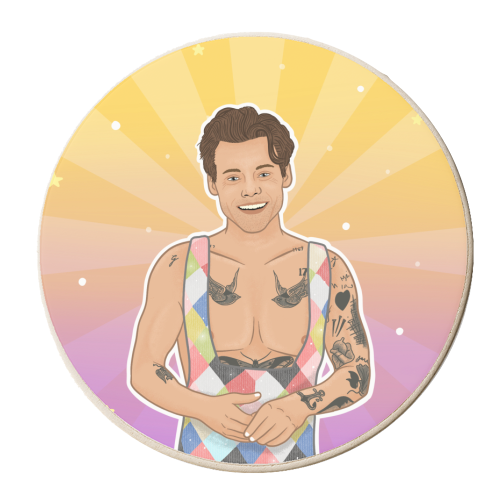 Party in Styles - personalised beer coaster by Loren Grosvenor