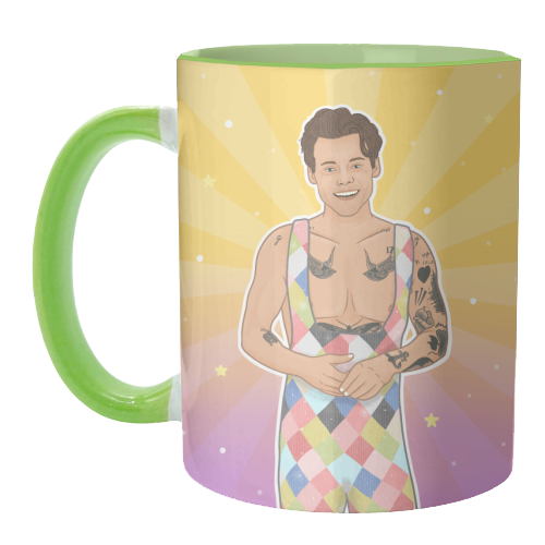 Party in Styles - unique mug by Loren Grosvenor