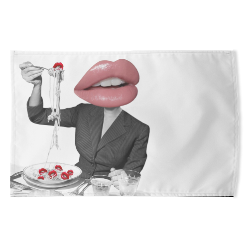 Pasta - funny tea towel by Sophie Florence Design