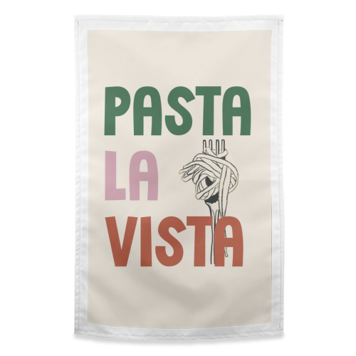 Pasta La Vista foodie gift - funny tea towel by Giddy Kipper