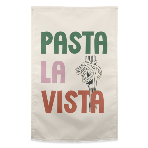 Pasta La Vista foodie gift - funny tea towel by Giddy Kipper