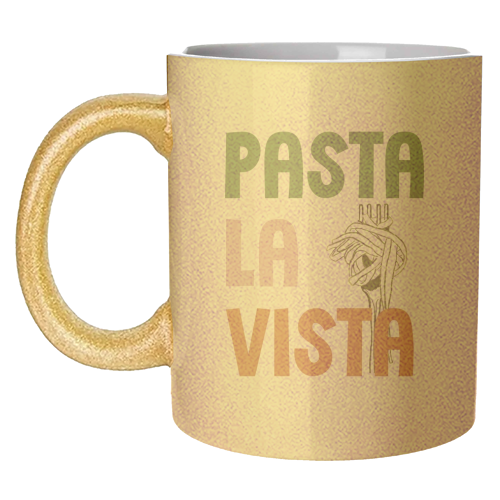 Pasta La Vista foodie gift - unique mug by Giddy Kipper