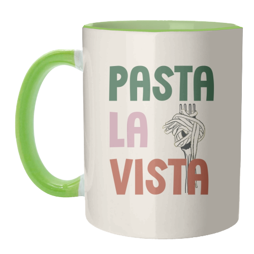 Pasta La Vista foodie gift - unique mug by Giddy Kipper
