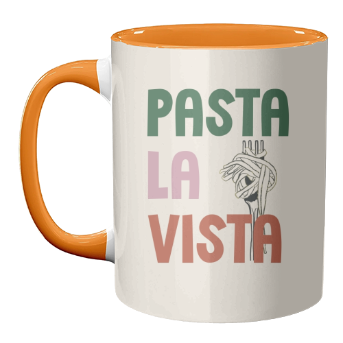 Pasta La Vista foodie gift - unique mug by Giddy Kipper