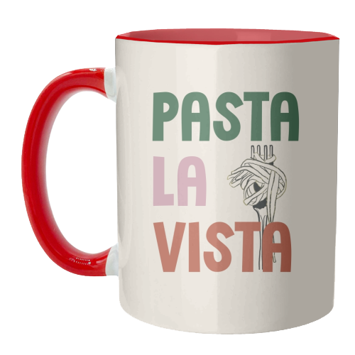 Pasta La Vista foodie gift - unique mug by Giddy Kipper