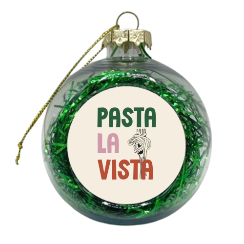 Pasta La Vista foodie gift - xmas bauble by Giddy Kipper