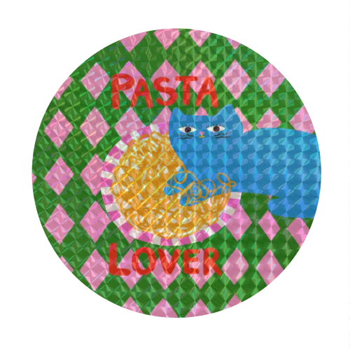 Pasta Lover - Circle Sticker by The Paper Tail