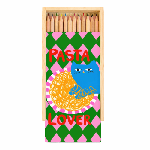 Pasta Lover - Coloured Pencils with Box by The Paper Tail