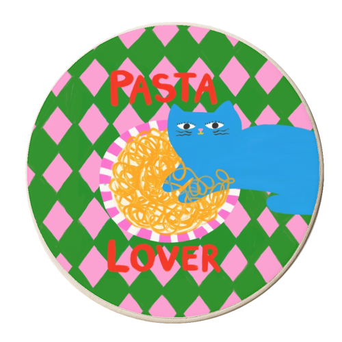 Pasta Lover - personalised beer coaster by The Paper Tail