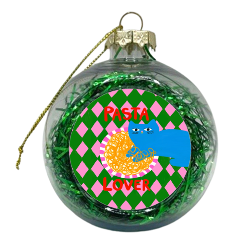 Pasta Lover - xmas bauble by The Paper Tail