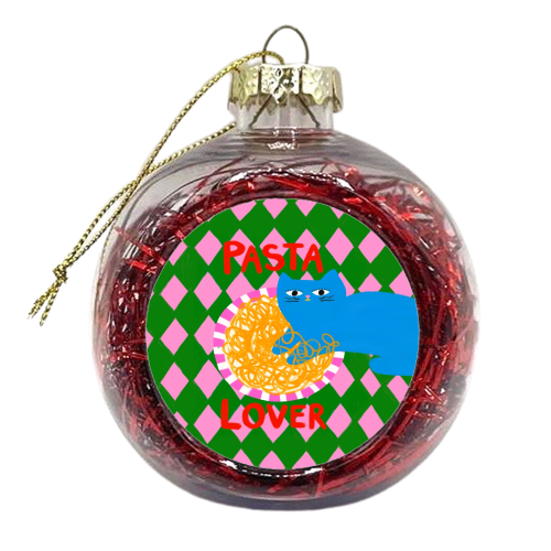 Pasta Lover - xmas bauble by The Paper Tail