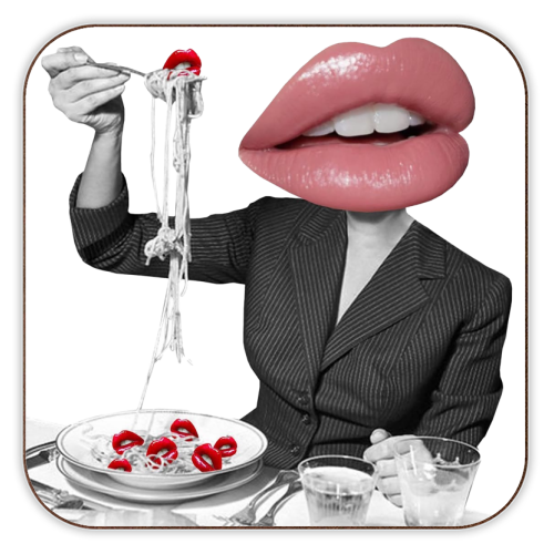 Pasta - personalised beer coaster by Sophie Florence Design