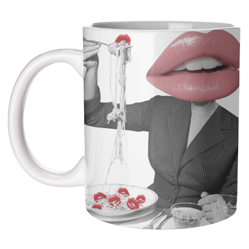 Pasta - unique mug by Sophie Florence Design