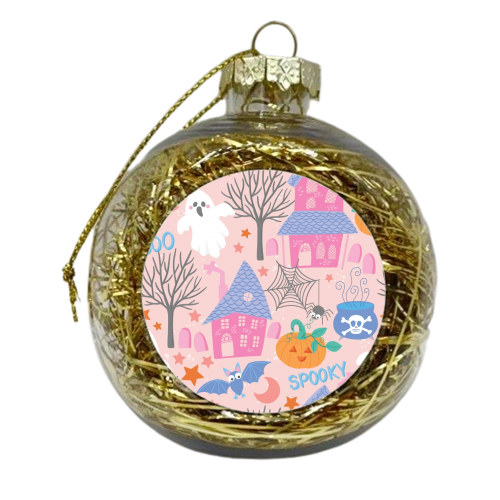 Pastel Halloween - xmas bauble by Mandy Kippax