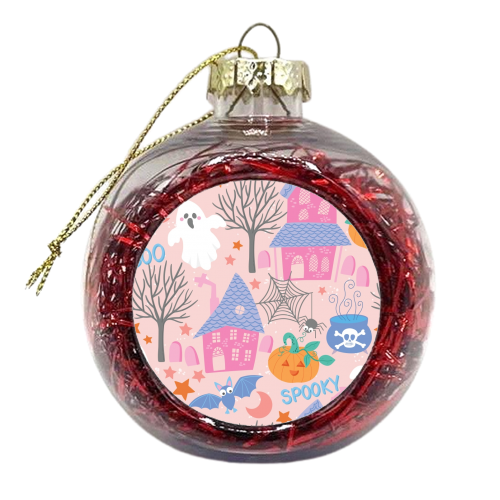 Pastel Halloween - xmas bauble by Mandy Kippax