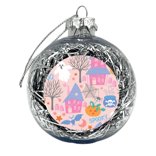 Pastel Halloween - xmas bauble by Mandy Kippax