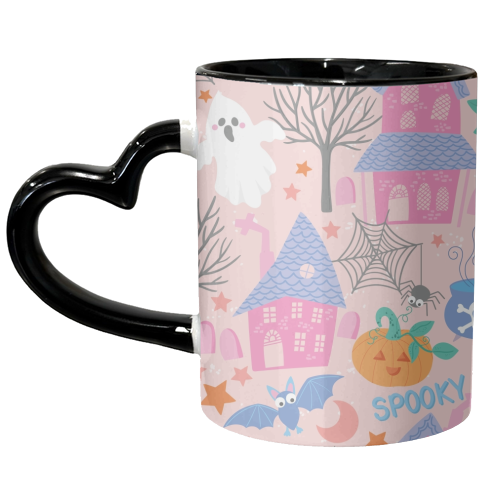 Pastel Halloween - unique mug by Mandy Kippax