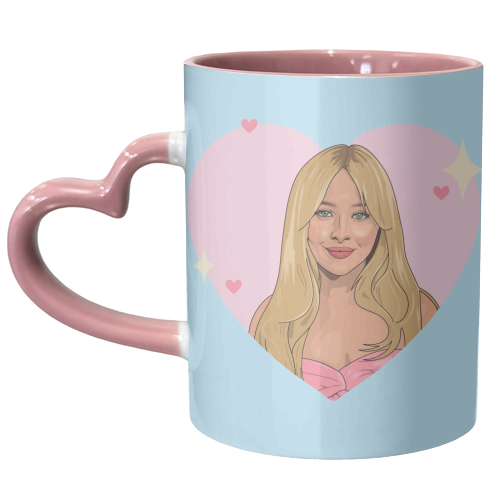Pastel Nonsense Heart - unique mug by The Girl Next Draw