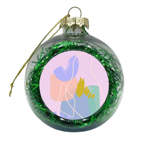 Pastel Power Polka Dot - xmas bauble by Georgia B Designs