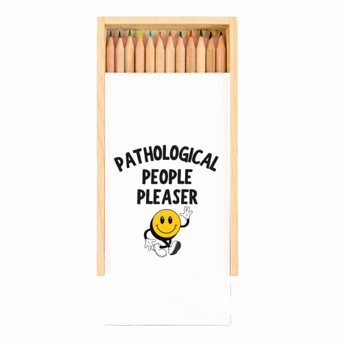 PATHOLOGICAL PEOPLE PLEASER - Coloured Pencils with Box by Ms Doodle
