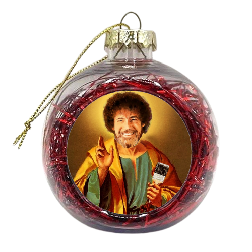 Patron Saint Of Chill - xmas bauble by Wallace Elizabeth
