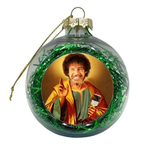 Patron Saint Of Chill - xmas bauble by Wallace Elizabeth