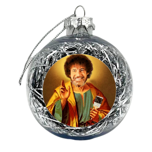 Patron Saint Of Chill - xmas bauble by Wallace Elizabeth
