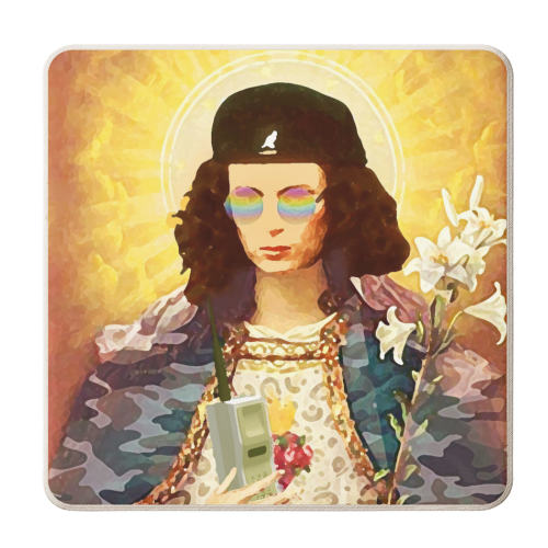 Patron Saint Of Fab - Edina - personalised beer coaster by Wallace Elizabeth