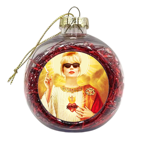 Patron Saint Of Fab - Patsy - xmas bauble by Wallace Elizabeth