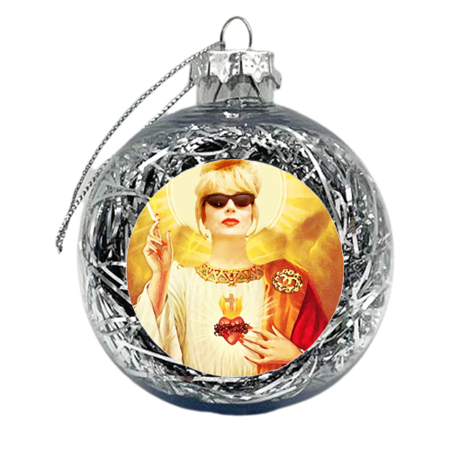 Patron Saint Of Fab - Patsy - xmas bauble by Wallace Elizabeth