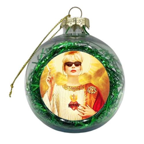 Patron Saint Of Fab - Patsy - xmas bauble by Wallace Elizabeth