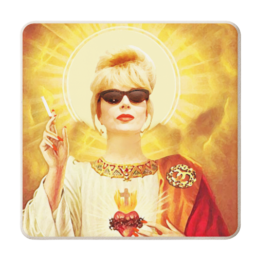 Patron Saint Of Fab - Patsy - personalised beer coaster by Wallace Elizabeth