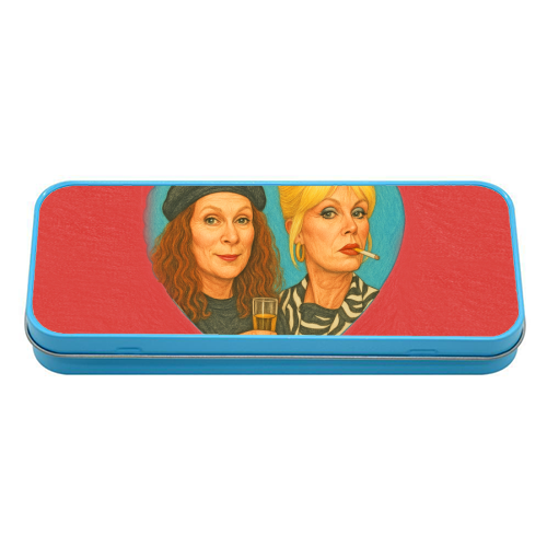 Patsy and Eddie - tin pencil case by AP