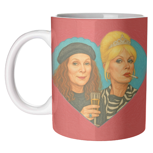 Patsy and Eddie - unique mug by AP