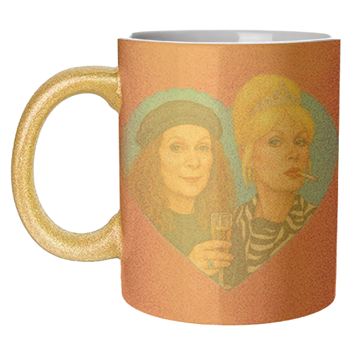 Patsy and Eddie - unique mug by AP