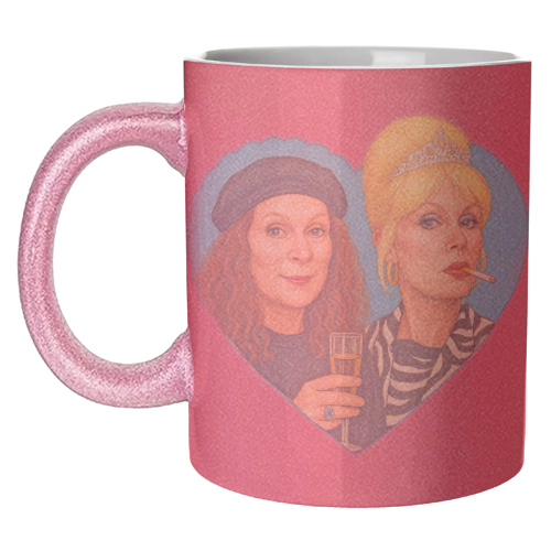 Patsy and Eddie - unique mug by AP