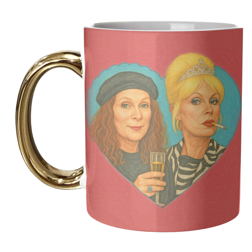 Patsy and Eddie - unique mug by AP