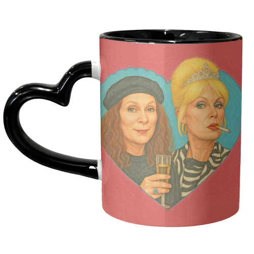 Patsy and Eddie - unique mug by AP