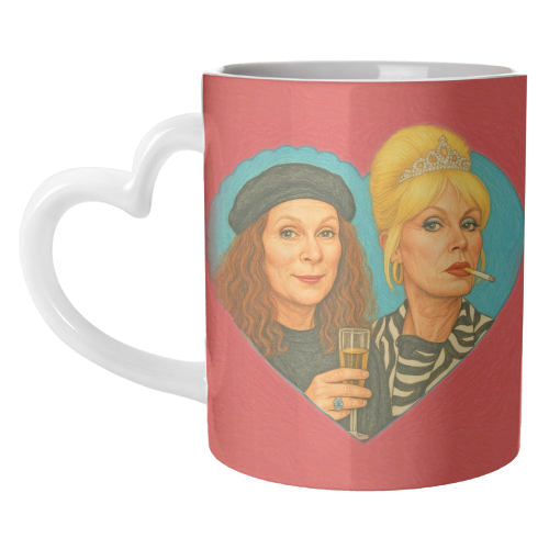 Patsy and Eddie - unique mug by AP