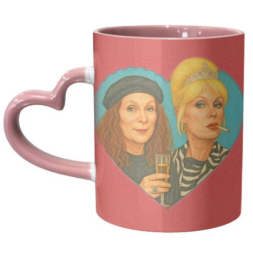 Patsy and Eddie - unique mug by AP